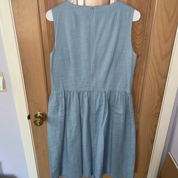 Boden - Blue Beaded Sleeveless Dress - 12L - Picture 3 of 3